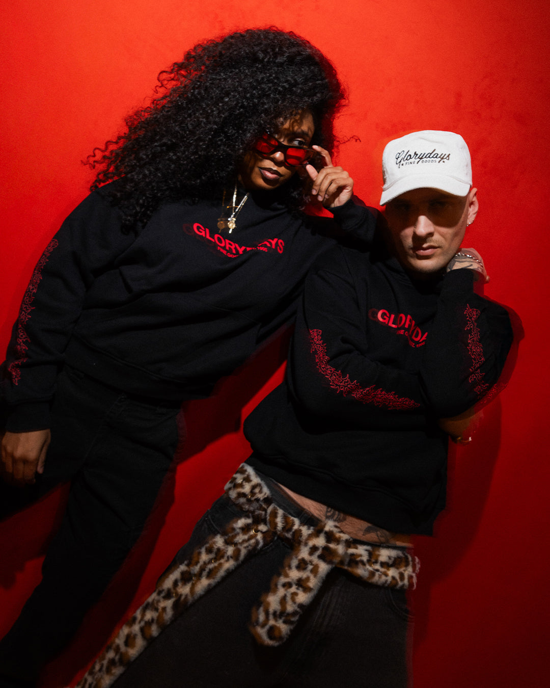 Black & Red Thorn Hoodie