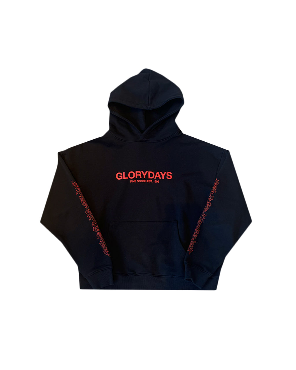 Black & Red Thorn Hoodie