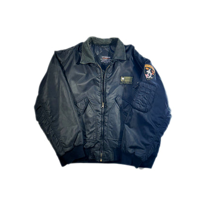 Vintage Bomber Jacket Flight Coat