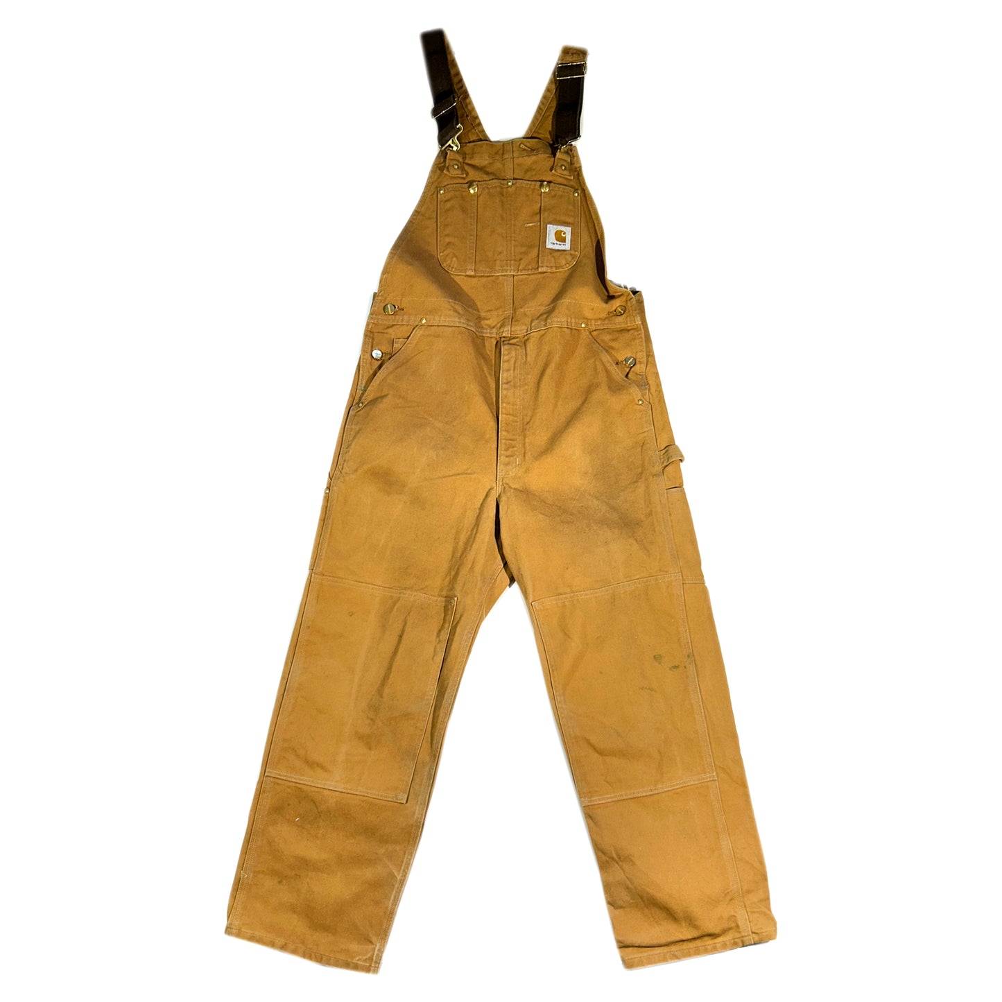 Vintage Carhartt Overalls Tan Heavy Duty