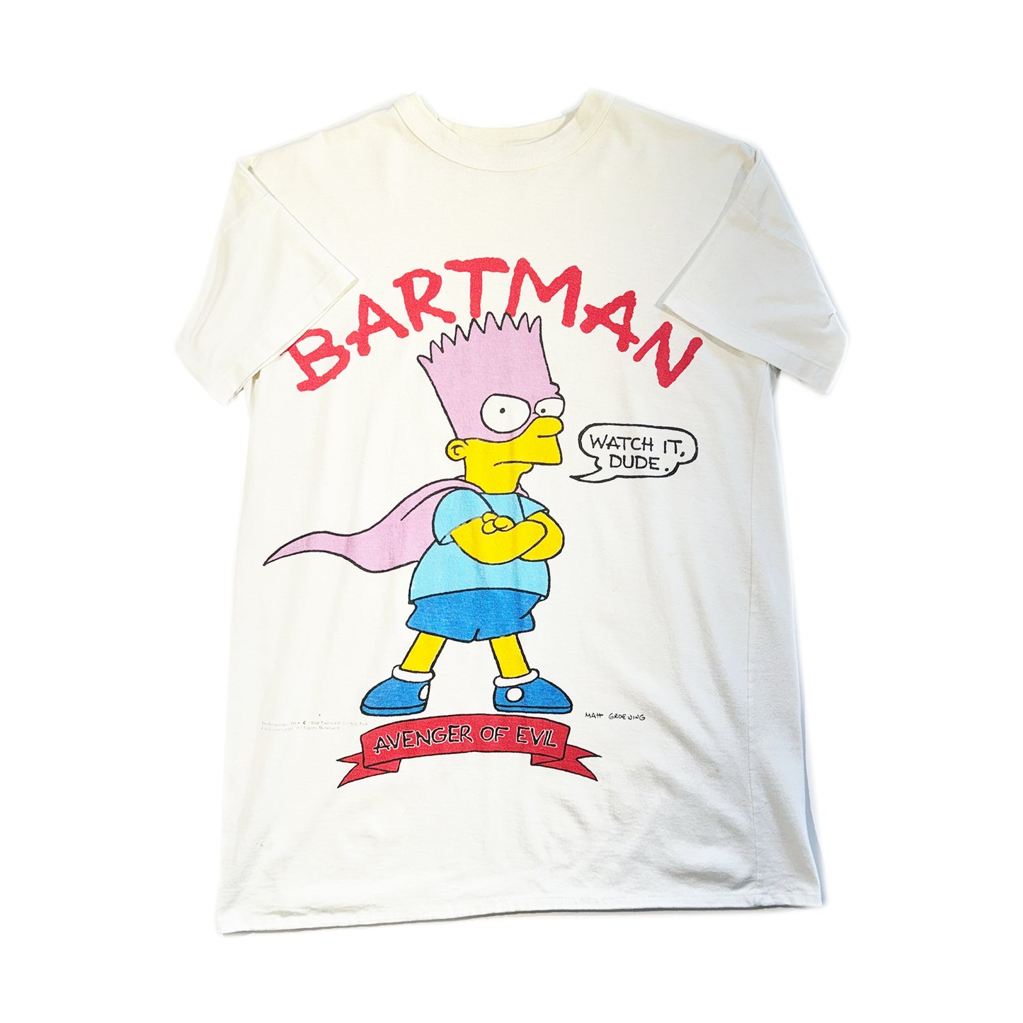 Vintage Bartman T-Shirt The Simpsons Disney