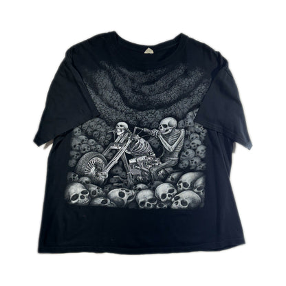 Vintage Skull Biker T-Shirt