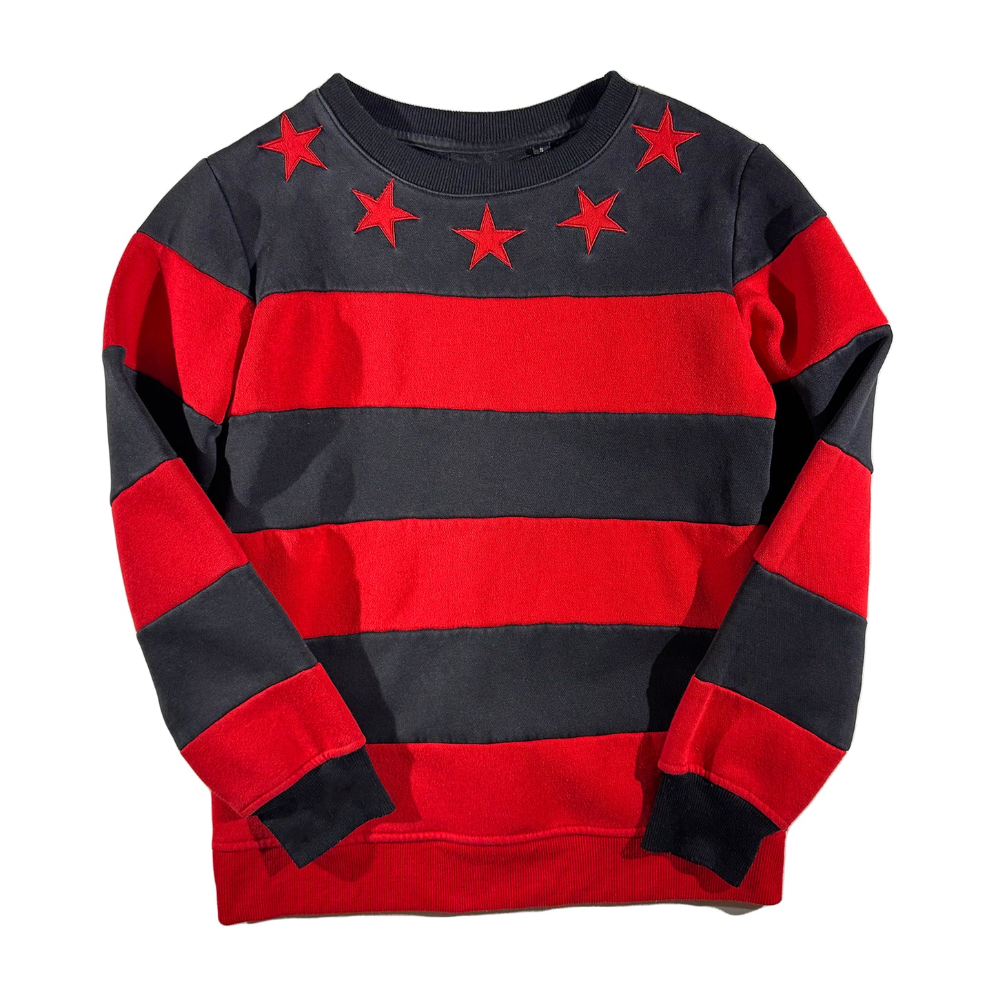 Vintage Givenchy Crewneck Stars And Stripes Red/Black Sweatshirt