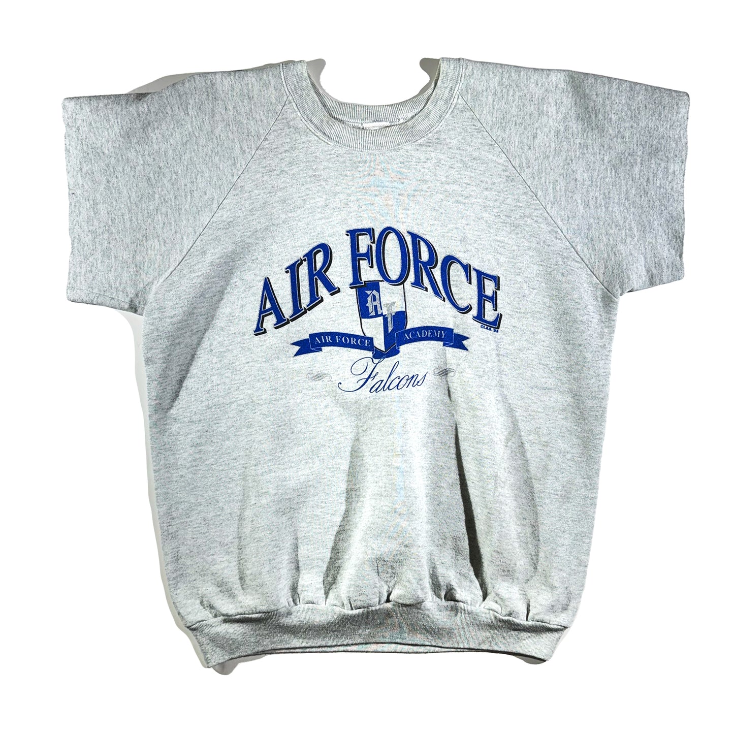 Vintage Air Force Crewneck Falcon Sports Cut Sleeves Sweatshirt Military 50/50 USA Made