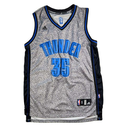 Vintage OKC Thunder Kevin Durant Jersey Adidas Swingman Alternate Cement