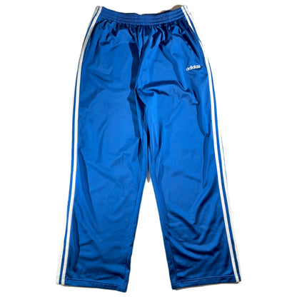 Vintage Blue Adidas Tearaway Pants Shiny Metallica Sporty