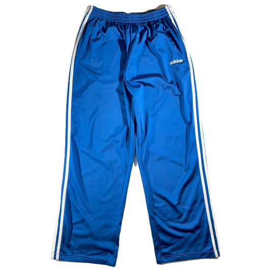 Vintage Blue Adidas Tearaway Pants Shiny Metallica Sporty