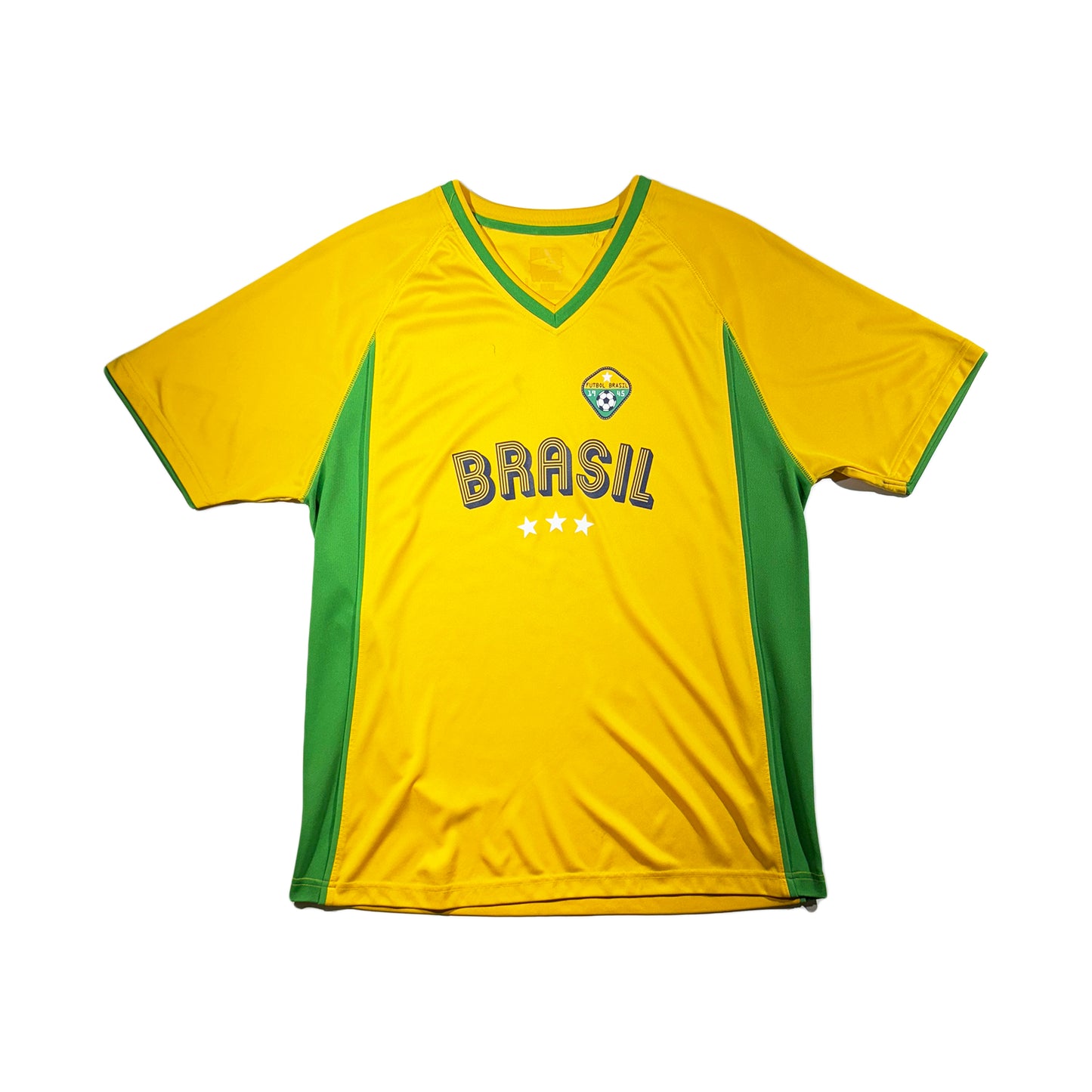 Vintage Brazil Jersey Football National Soccer Team Brasil Futbol