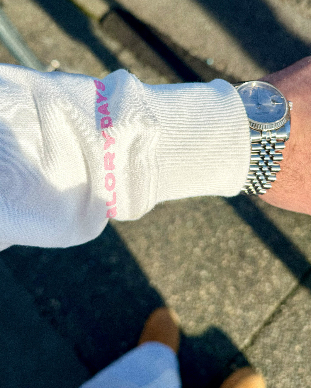 White & Pink Flames Hoodie