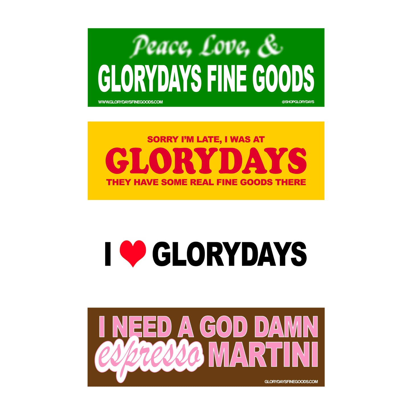 Glorydays Sticker Pack