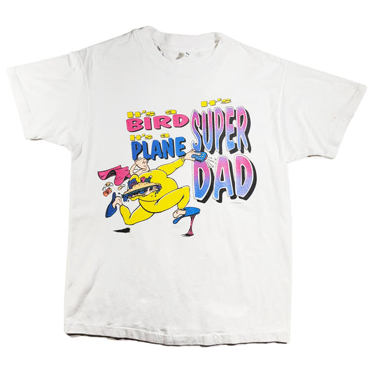 Vintage Super Dad T-Shirt It's A Bird It's A Plane 90's Fun