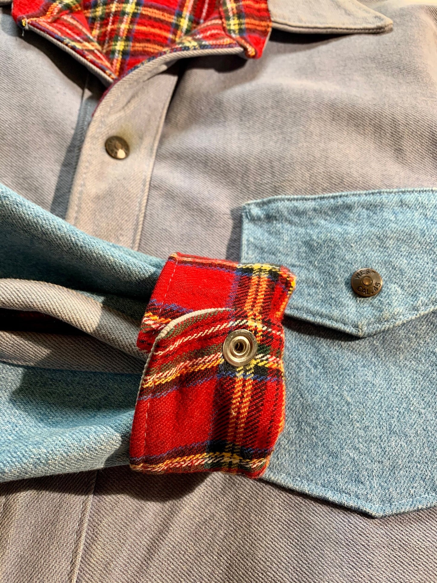 Vintage Flannel Lined Denim Jacket