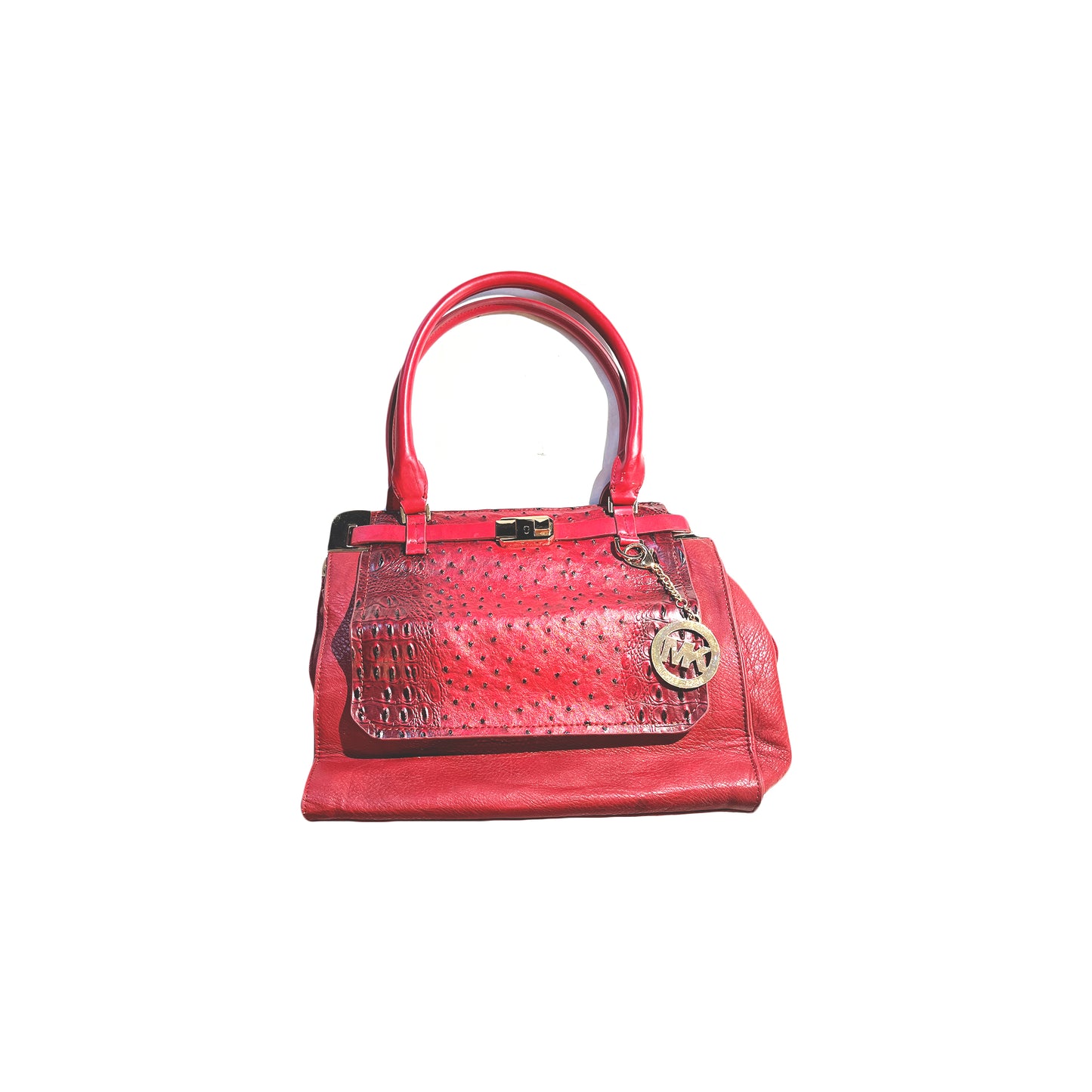 Leather tote Michael Kors Red in Leather  25111079