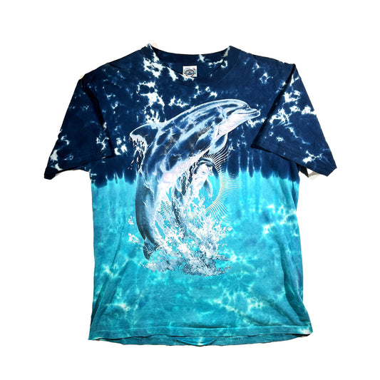 Vintage Dolphin T-Shirt Tie Dye Nature Majestic Animal Tee