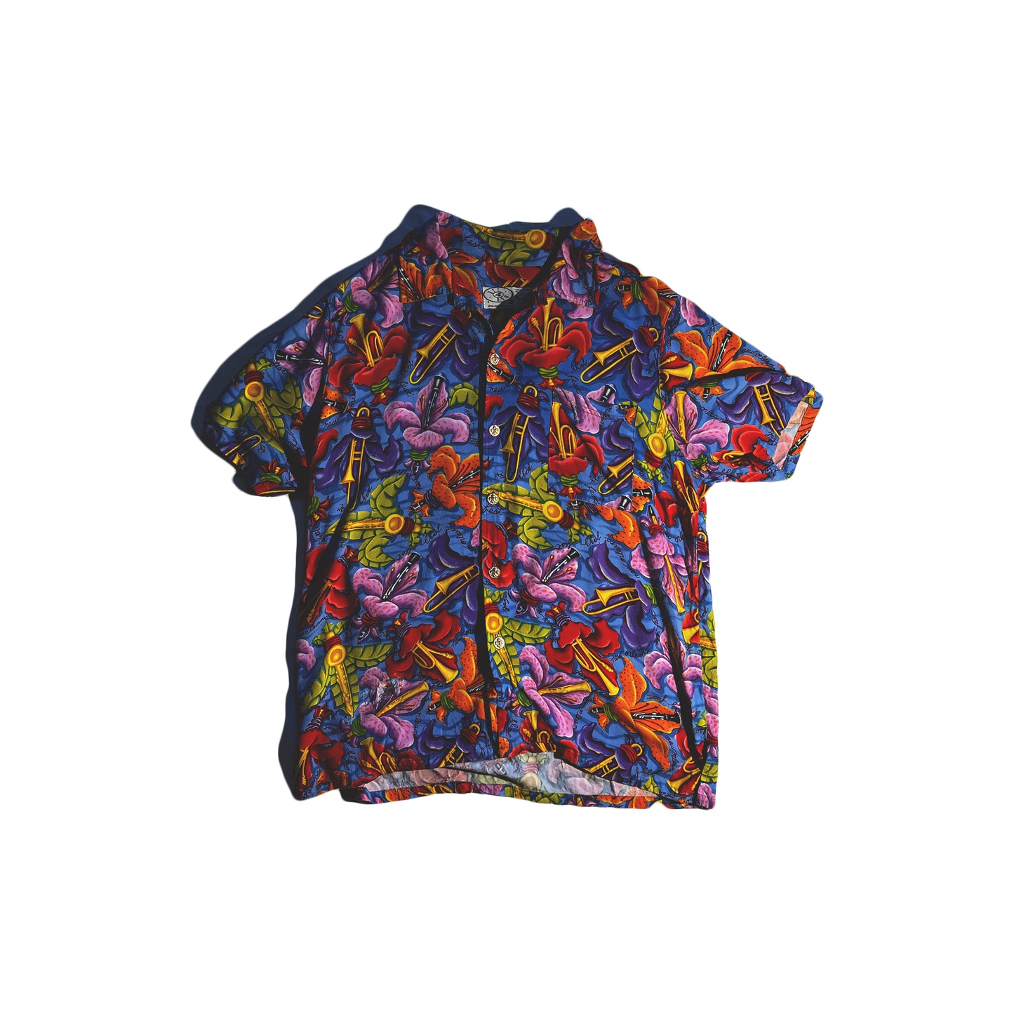 Vintage Floral Shirt Button Up NEW Orleans Hawaiian