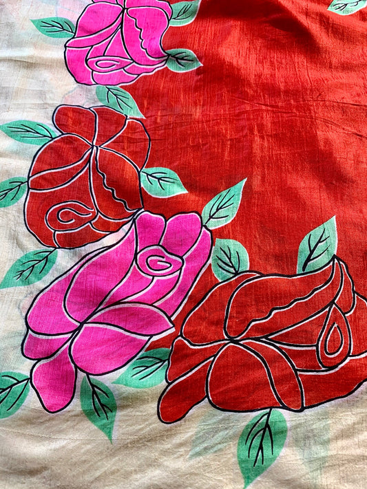 Vintage Rose Scarf 🌹