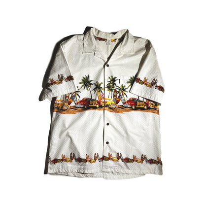 Vintage Hawaiian Shirt Button Up