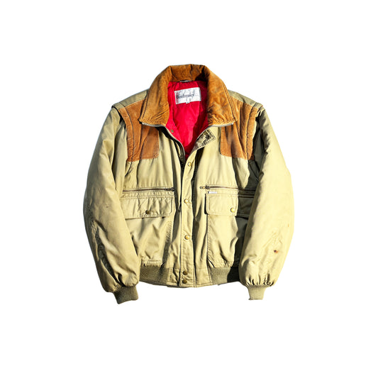 Vintage 80s Jacket Corduroy Collar AS IS