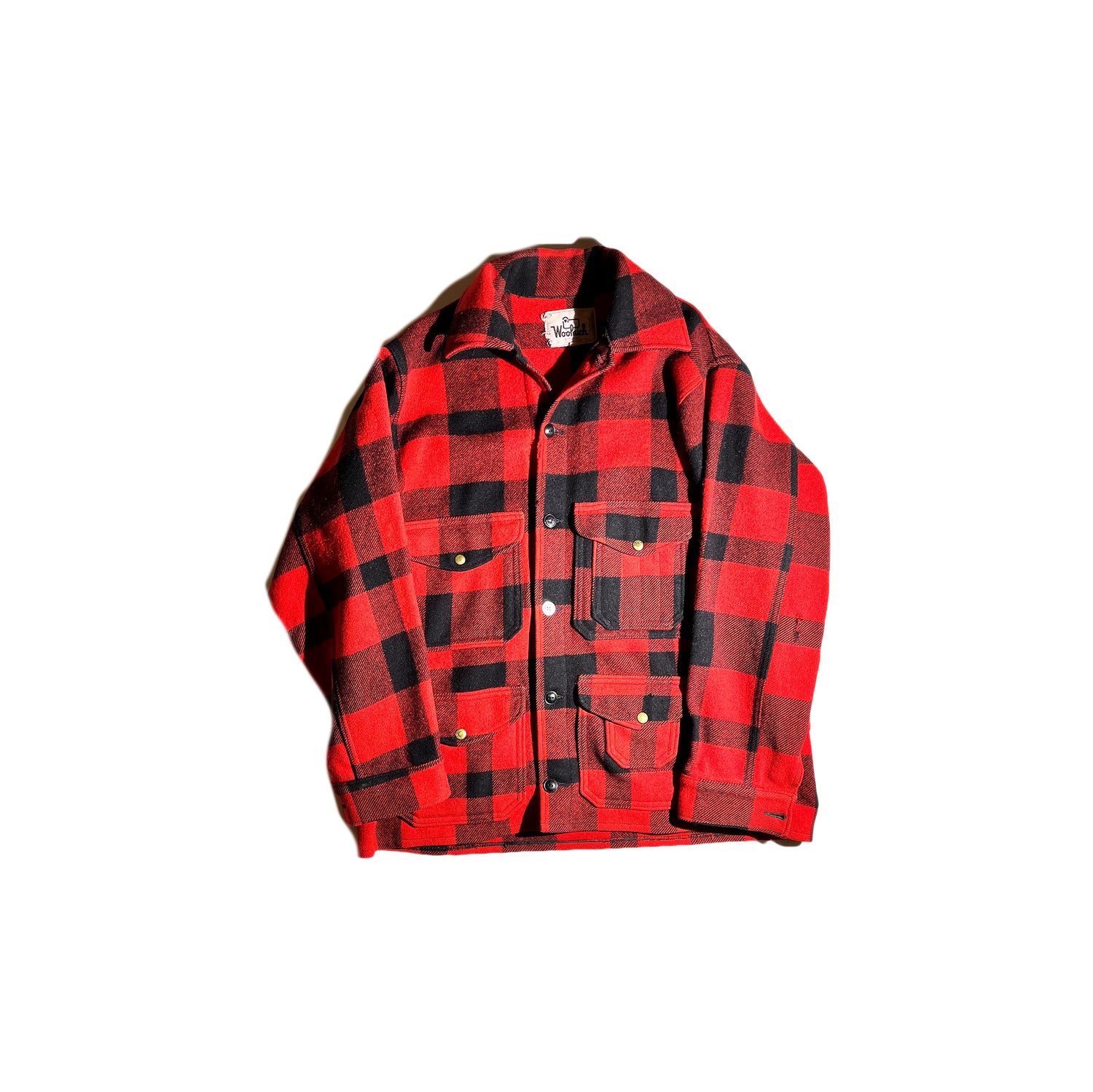 Plaid wool hunting on sale jacket