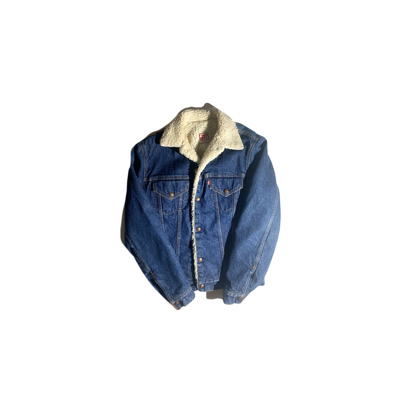 Vintage Levis Sherpa Jacket Dark Wash