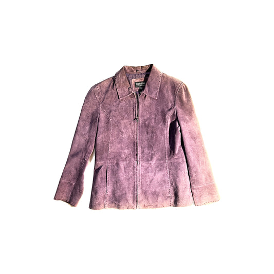 Vintage Purple Suede Leather Jacket Nordstrom