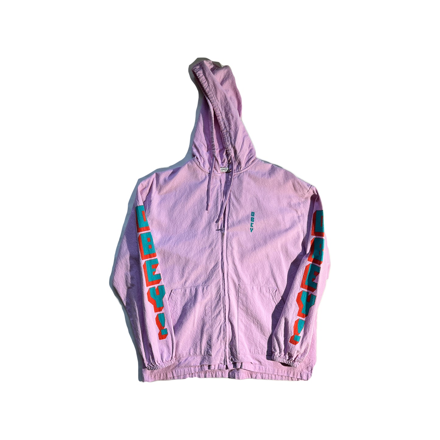 Vintage Obey Jacket Pink Light