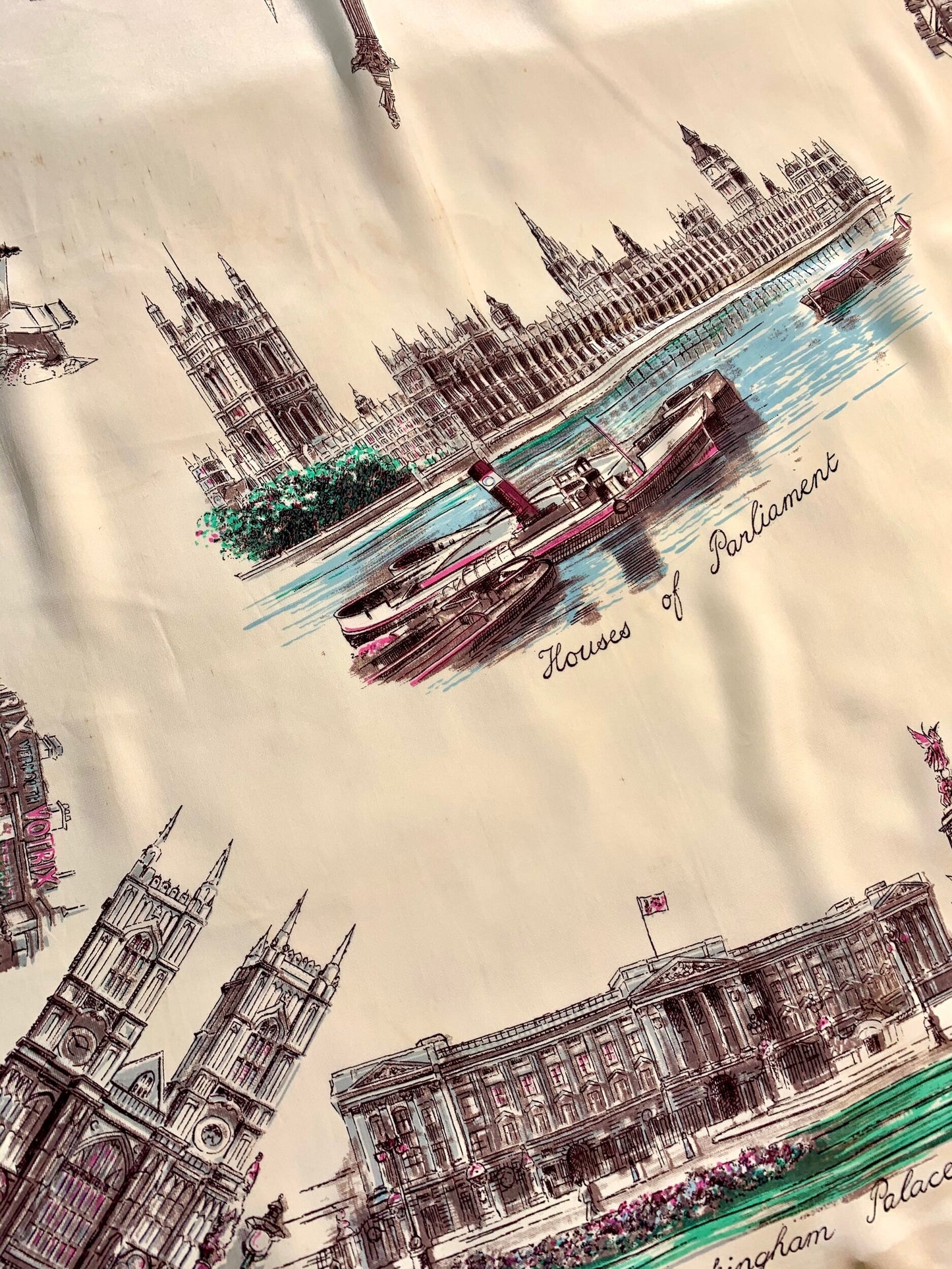 Vintage Houses of Parliament Scarf