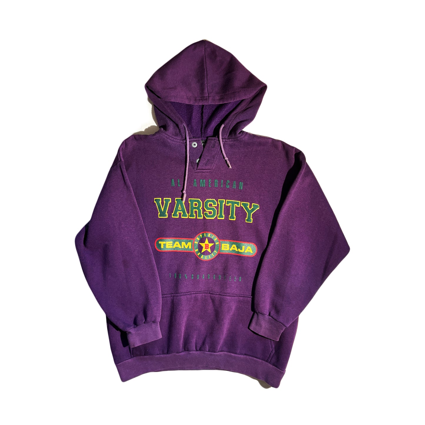 Vintage Varsity Hoodie Purple Team