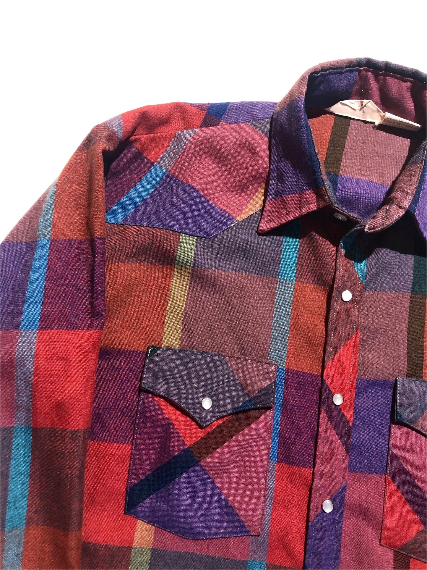Vintage Flannel Shirt (Pearl Snaps)