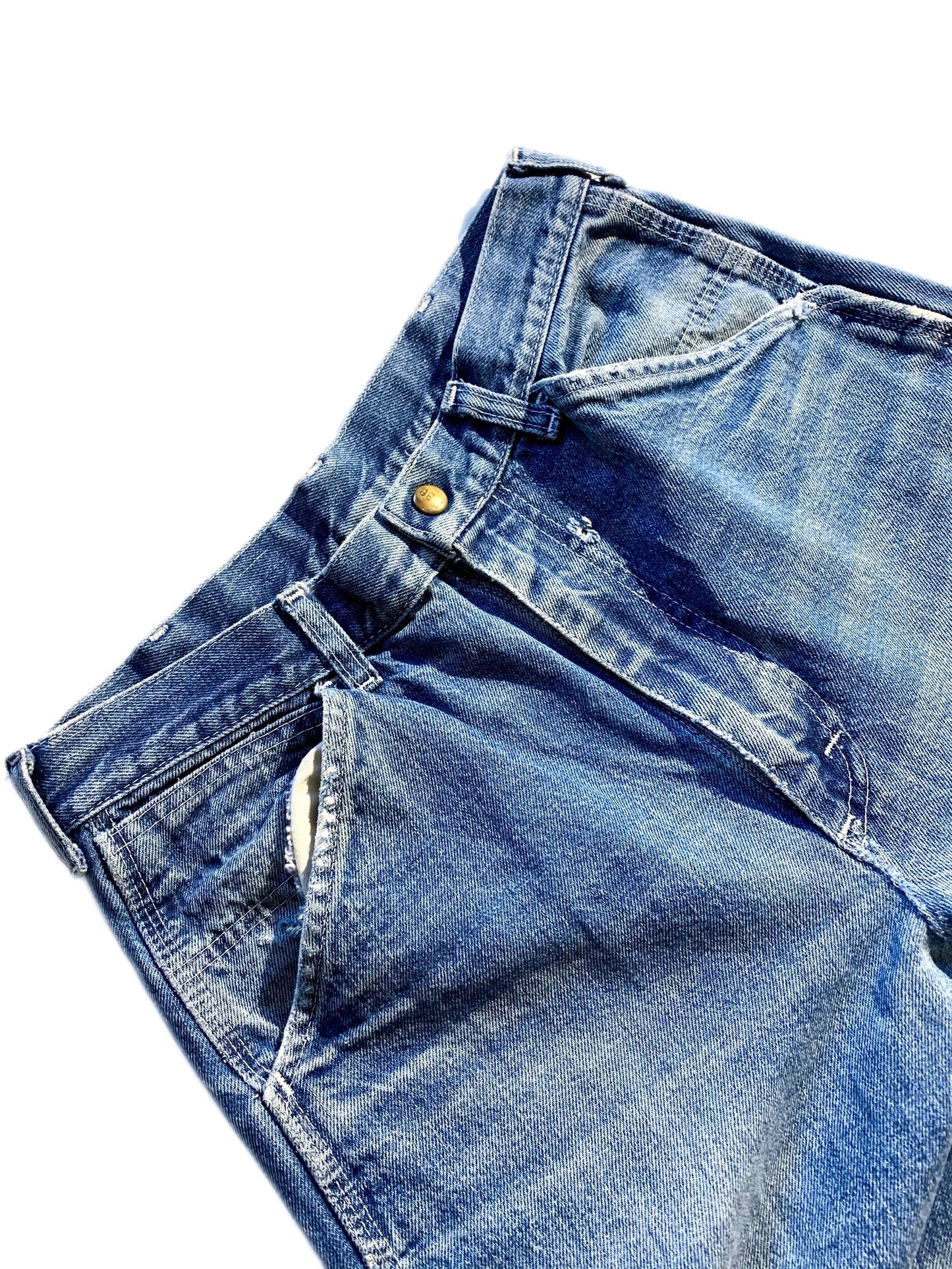 Vintage Lee Distressed Jeans Patchwork