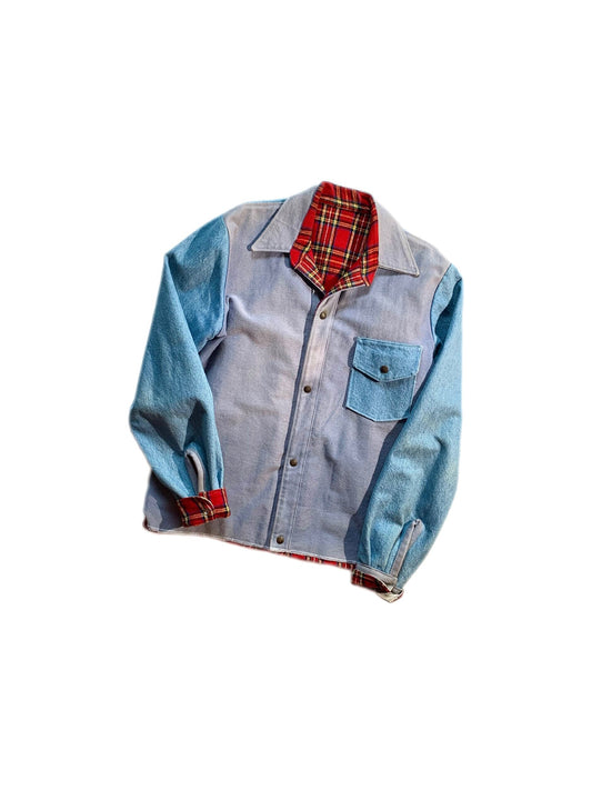 Vintage Flannel Lined Denim Jacket