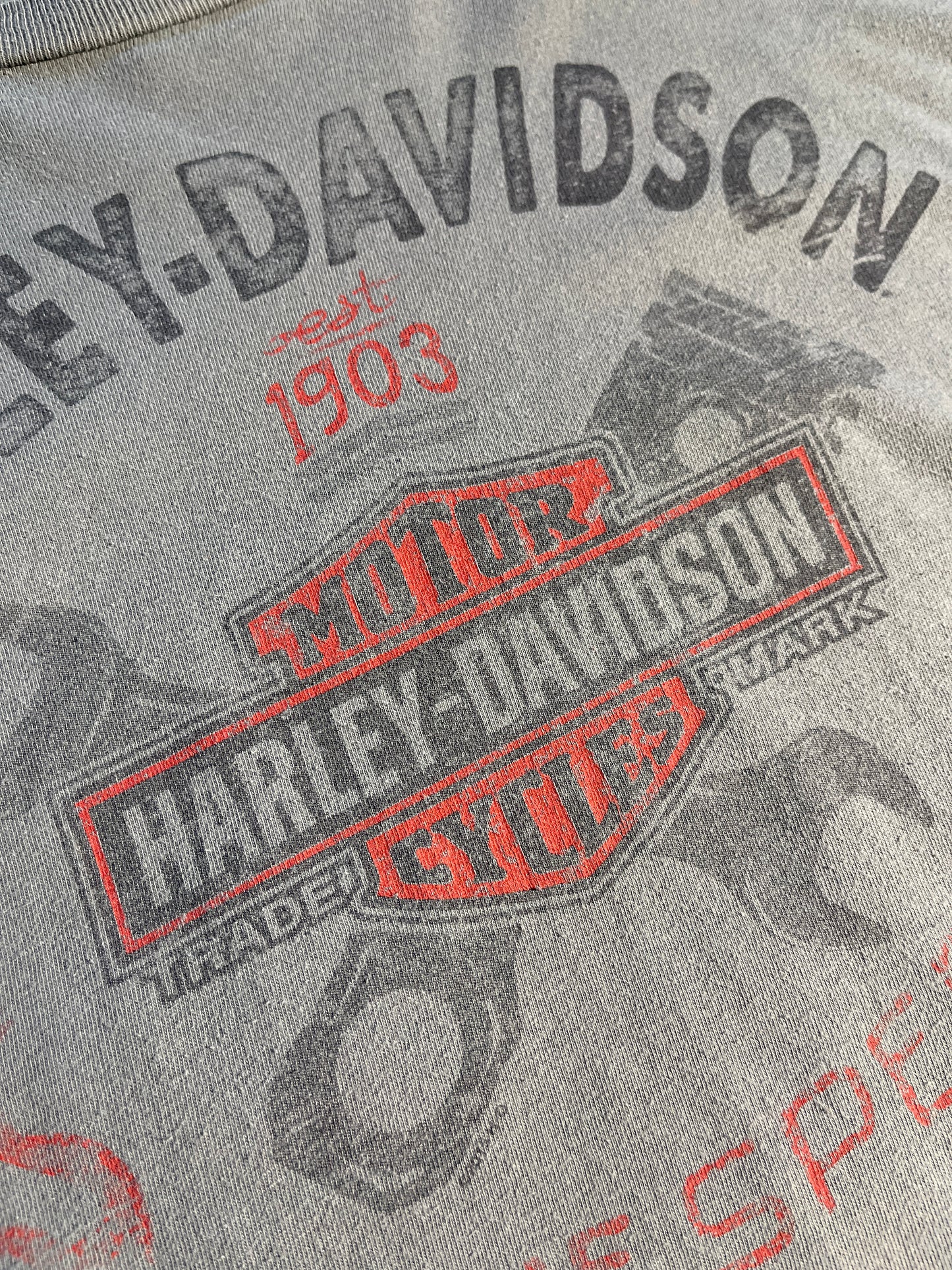 Vintage Harley Davidson Long-Sleeve Shirt Top