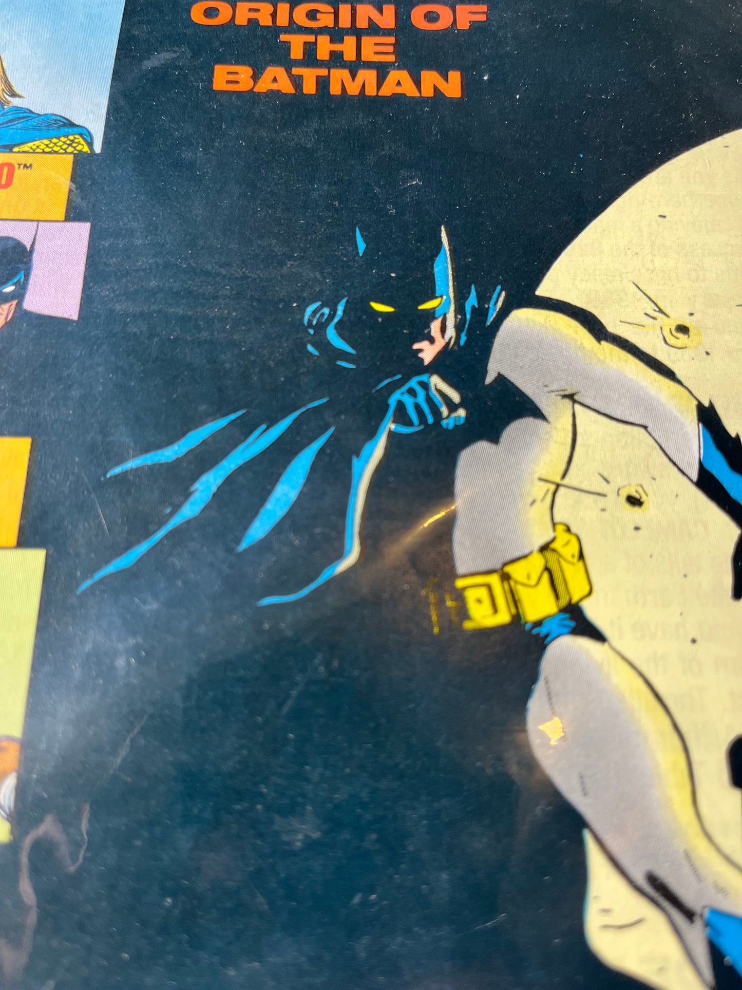 Vintage Batman Comic Book 1989 Year One Art Work