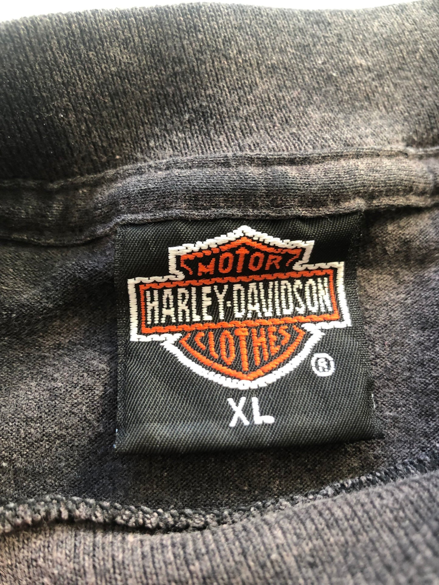 Vintage 3D EMBLEM Harley Davidson T-Shirt Made in USA Animal Tee