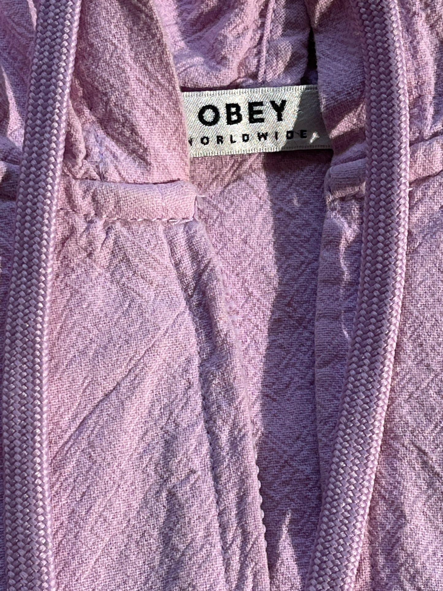 Vintage Obey Jacket Pink Light