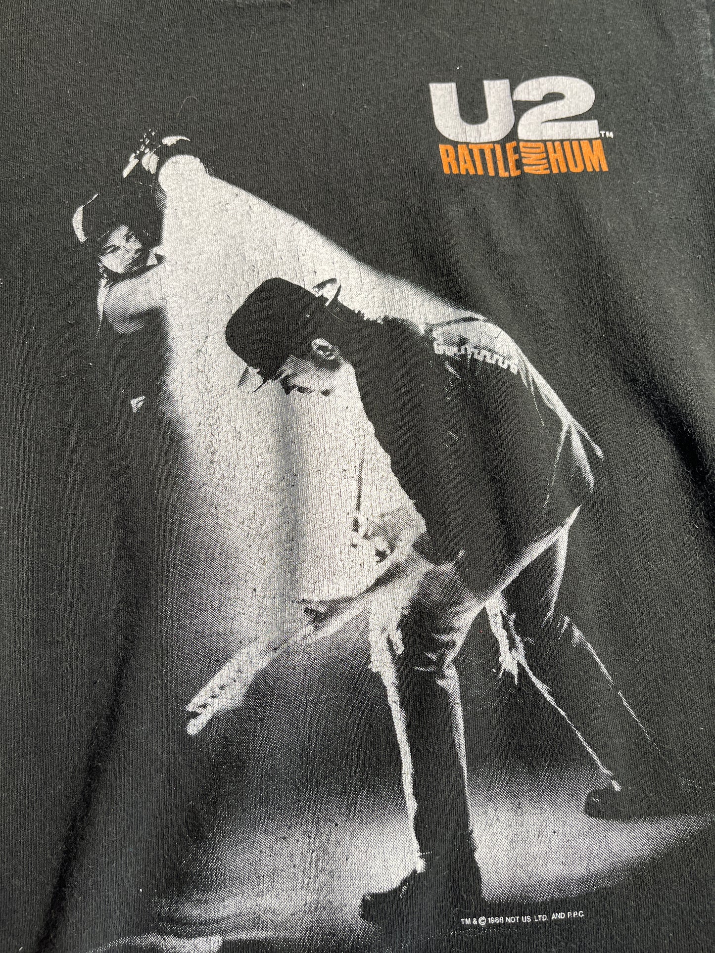 Vintage U2 T-Shirt Band 1988 Rattle and Hum