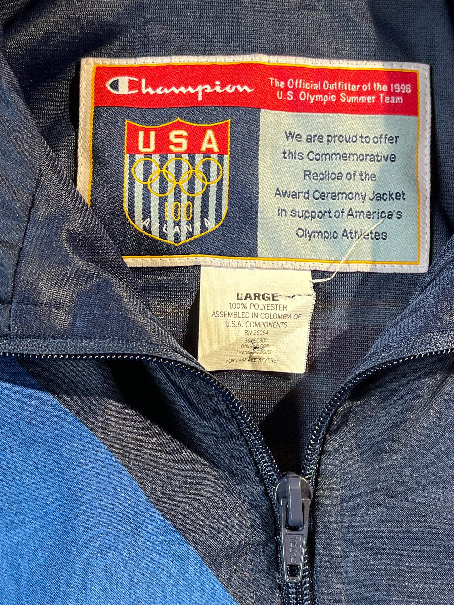 Vintage USA Olympics Jacket Champion 1996 Atlanta Official