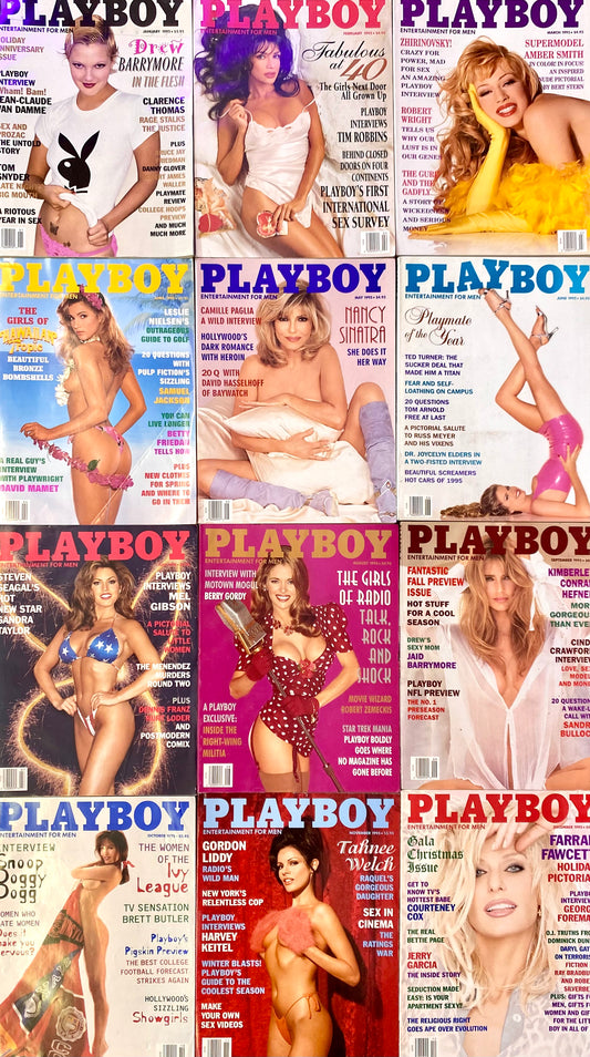 Vintage Playboy Magazine COMPLETE SET 1995