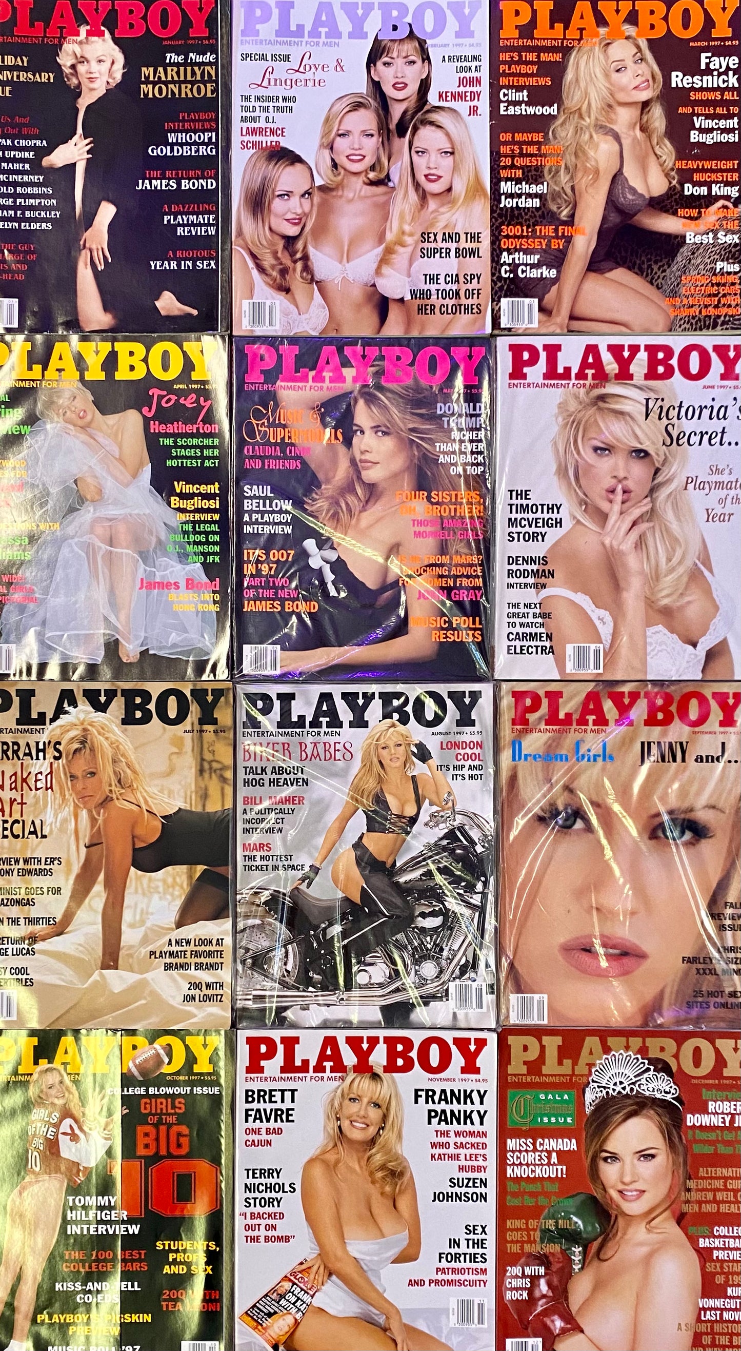 Vintage Playboy Magazine COMPLETE SET 1997