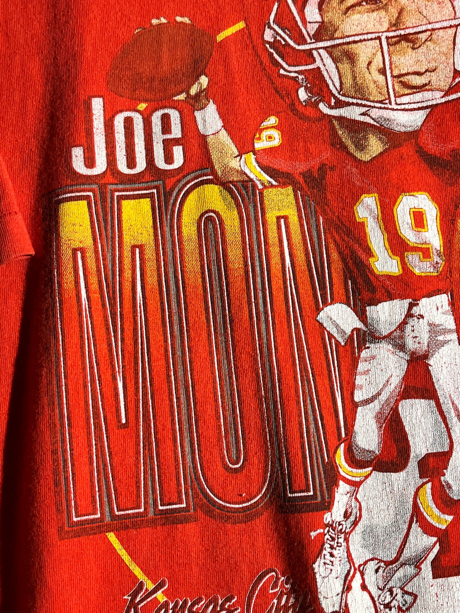 Vintage Joe Montana T-Shirt KC Chiefs NFL 1993 – Glorydays Fine Goods