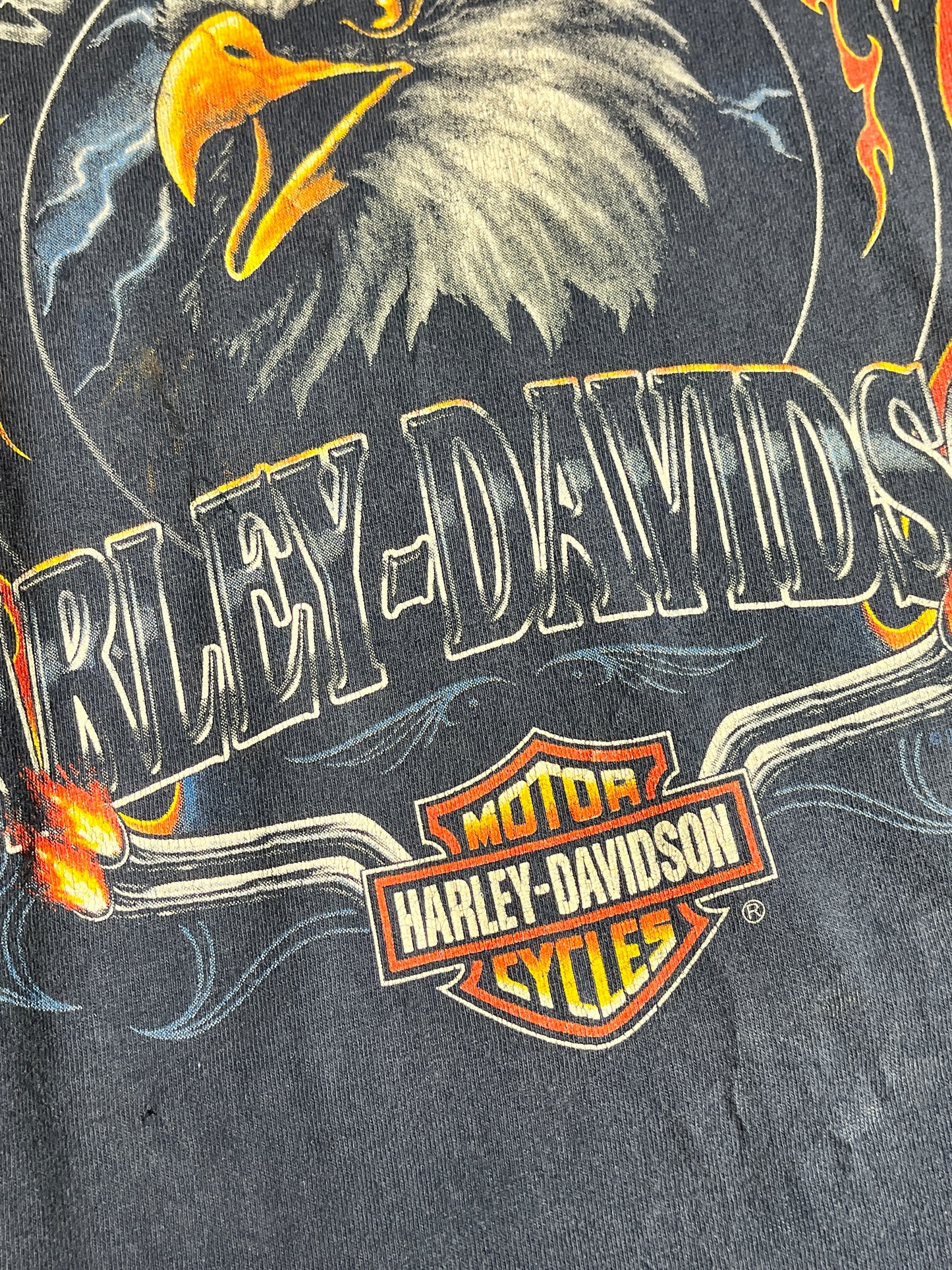 Vintage Harley Davidson T-Shirt Ottawa Wild and Free Animal Tee