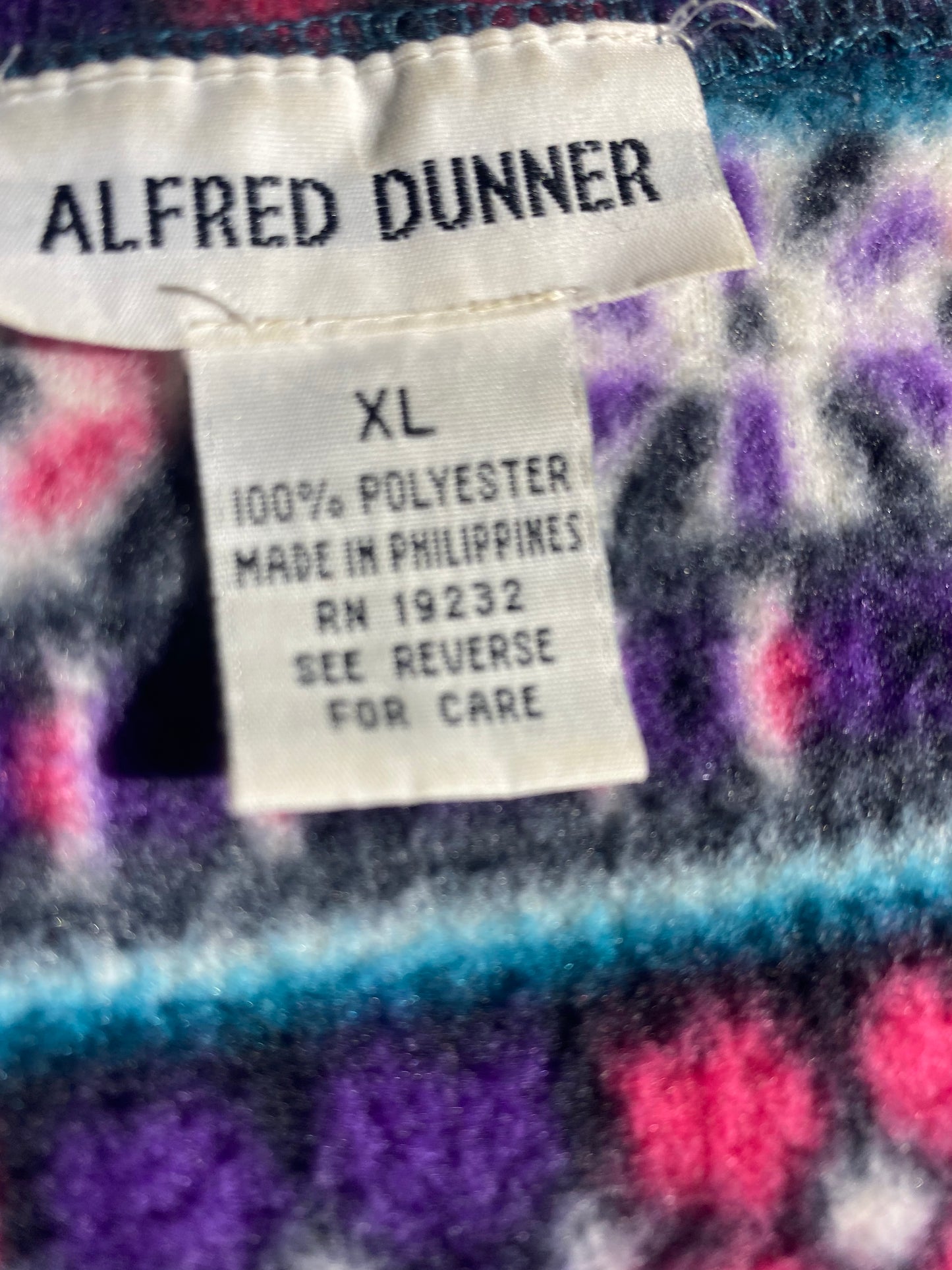 Vintage Fun Pattern Fleece Alfred Dunner