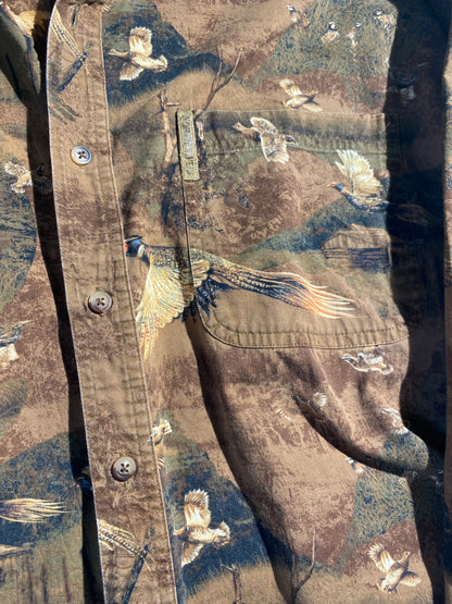 Vintage Wildlife Shirt Button Up Animal