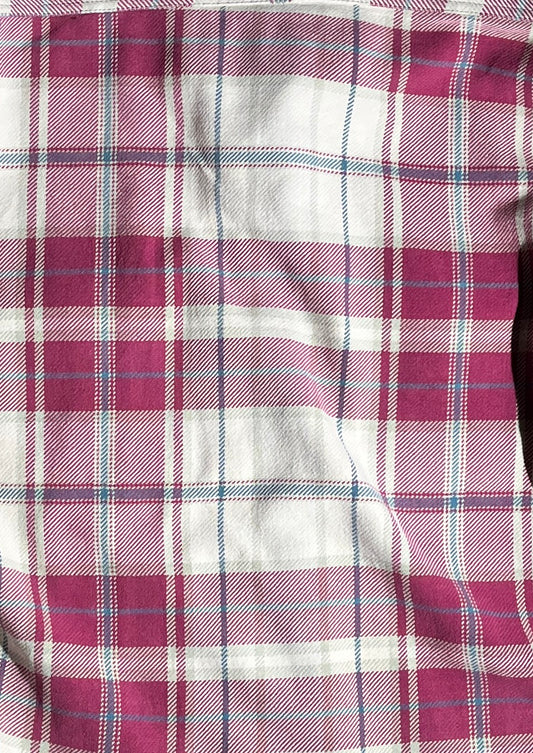 Vintage Five Brother Flannel Shirt Plaid Distressed