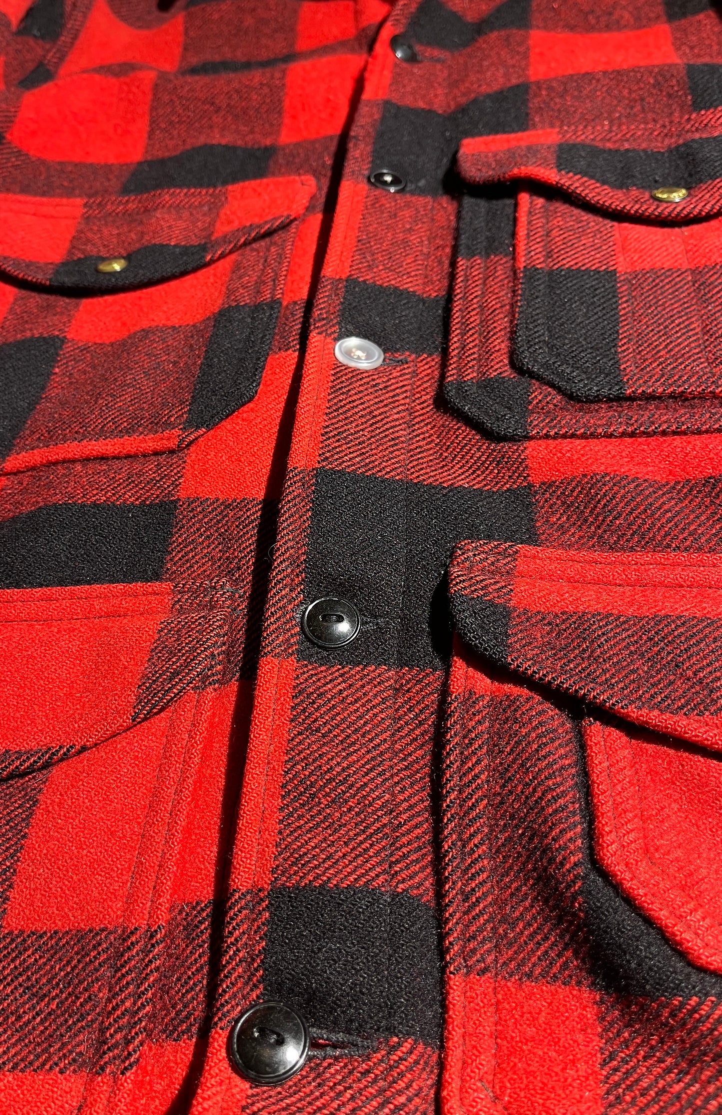 Vintage WoolRich Jacket Plaid Hunting Pocket