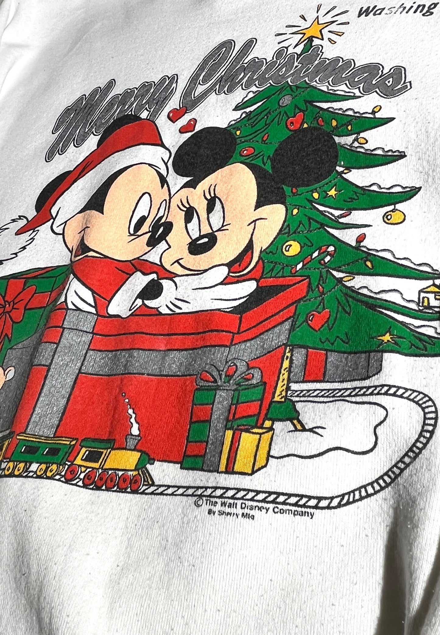 Vintage Mickey Christmas Sweater Crewneck
