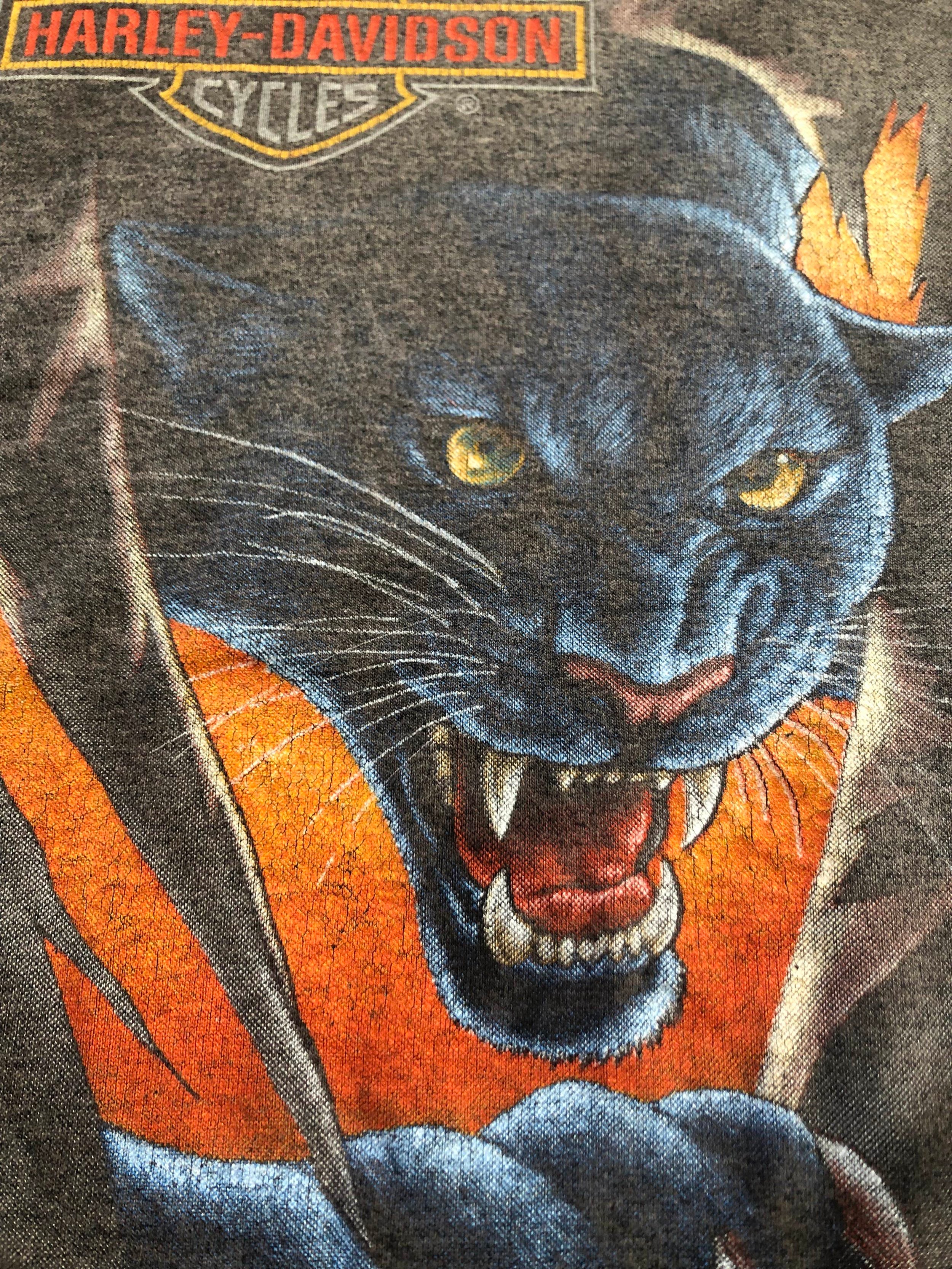 Vintage Harley Davidson Black Panther outlet T shirt