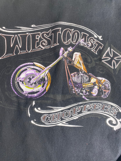 Vintage West Coast Choppers T-Shirt Back Print