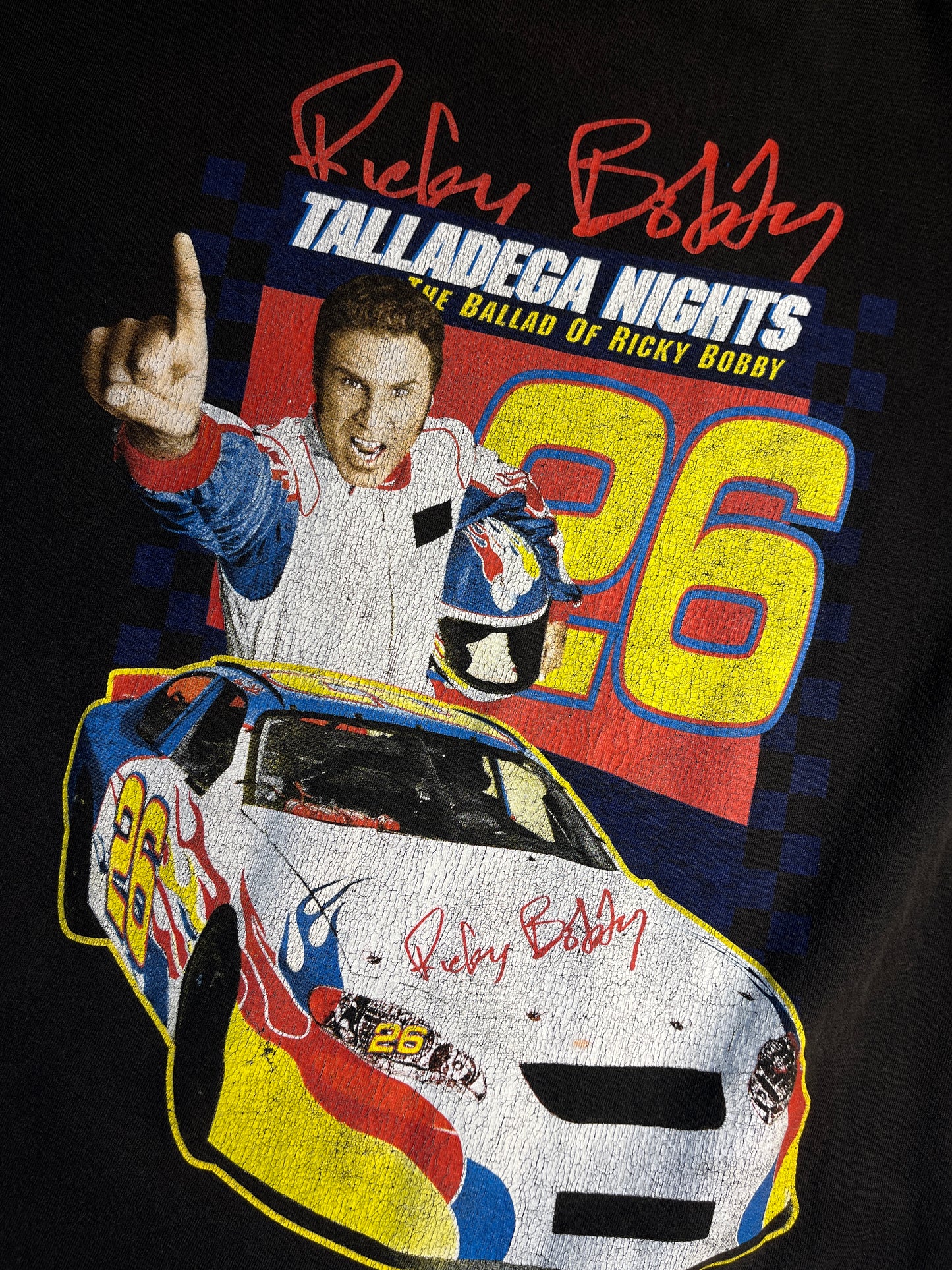 Vintage Talladega Nights T-Shirt Will Ferrel Ricky BOBBY