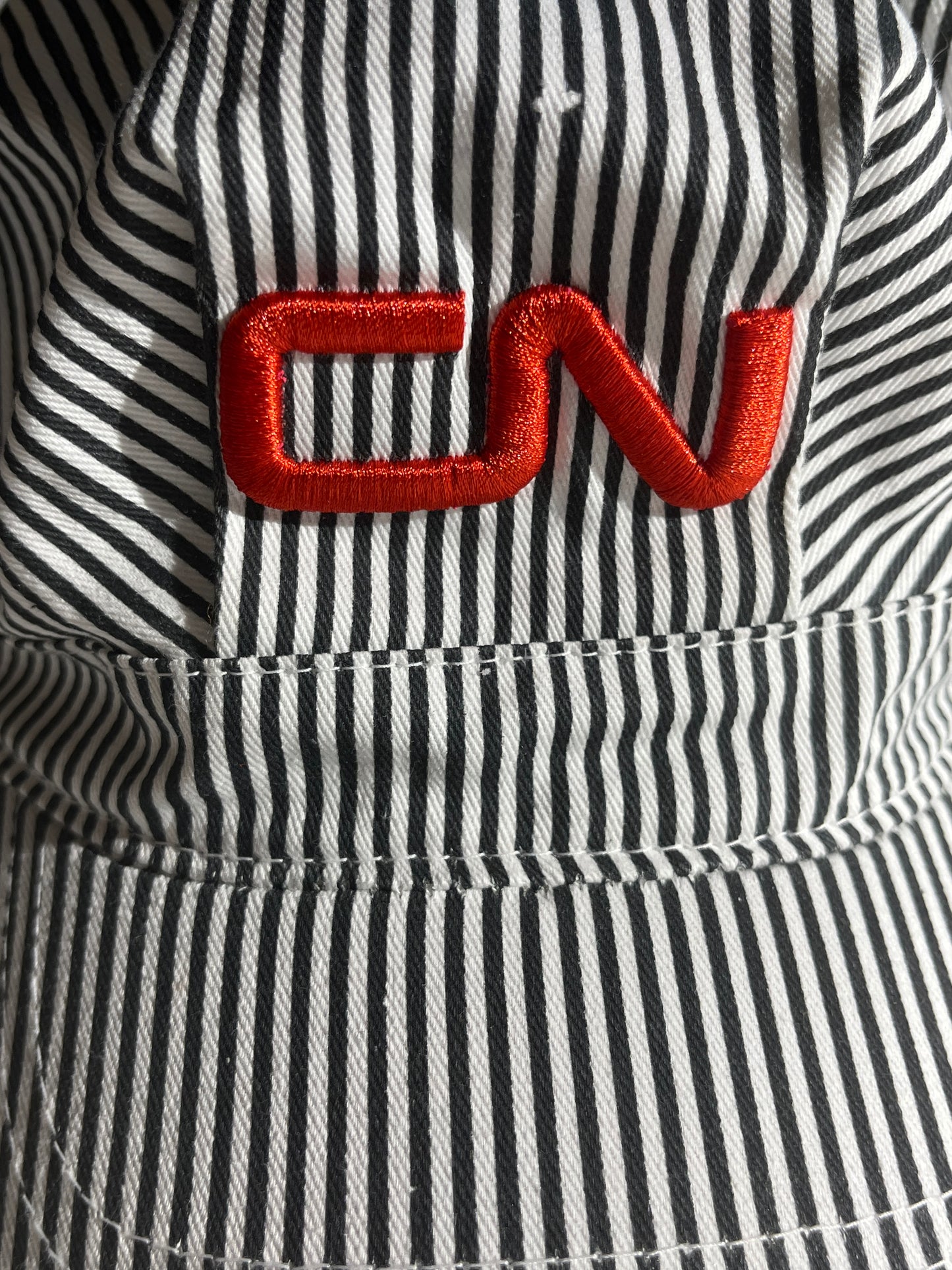 Vintage CN Hat Snapback Hickory Stripes